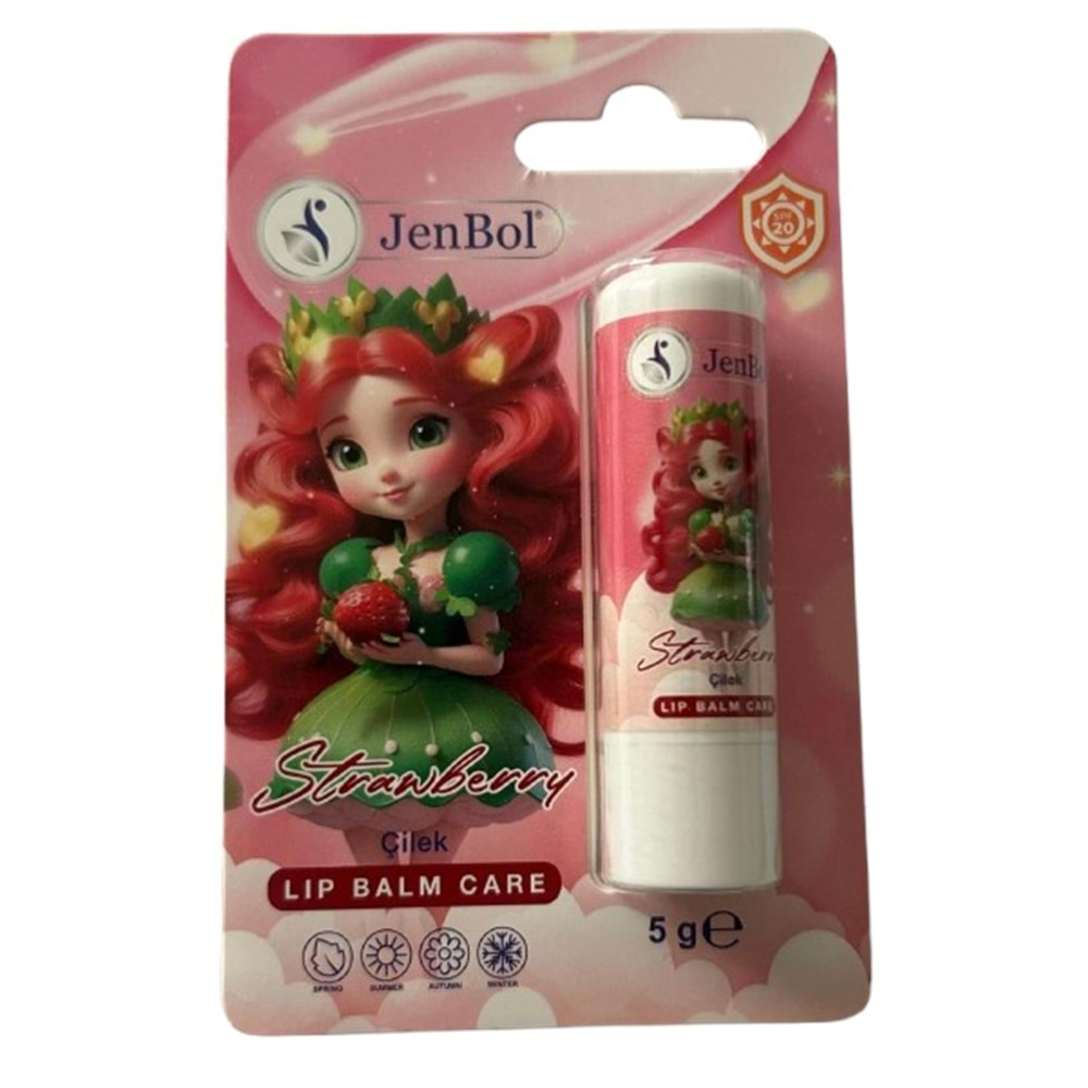 Jenbol Lip Balm Çocuk Çilek SPF20 5g