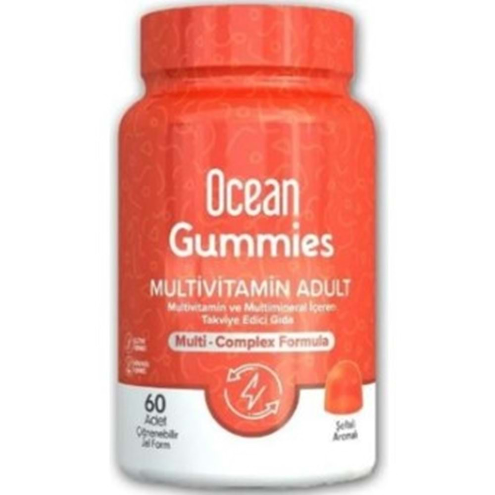 Ocean Gummies Multivitamin Yetişkin Çiğnenebilir Jel 60Lı