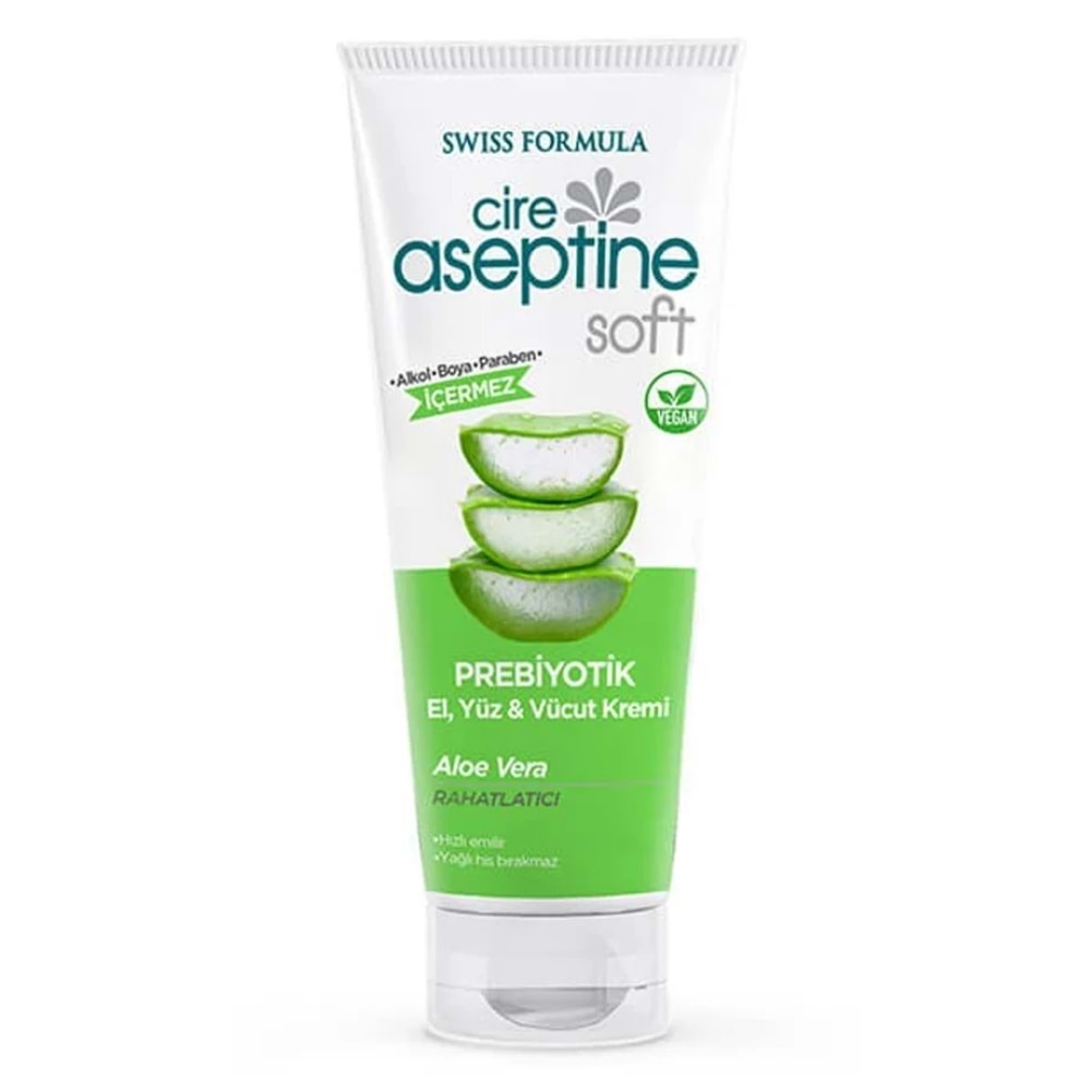 Cire Aseptine Prebiyotik Soft Aloe Vera Rahatlatıcı 75Ml Tüp