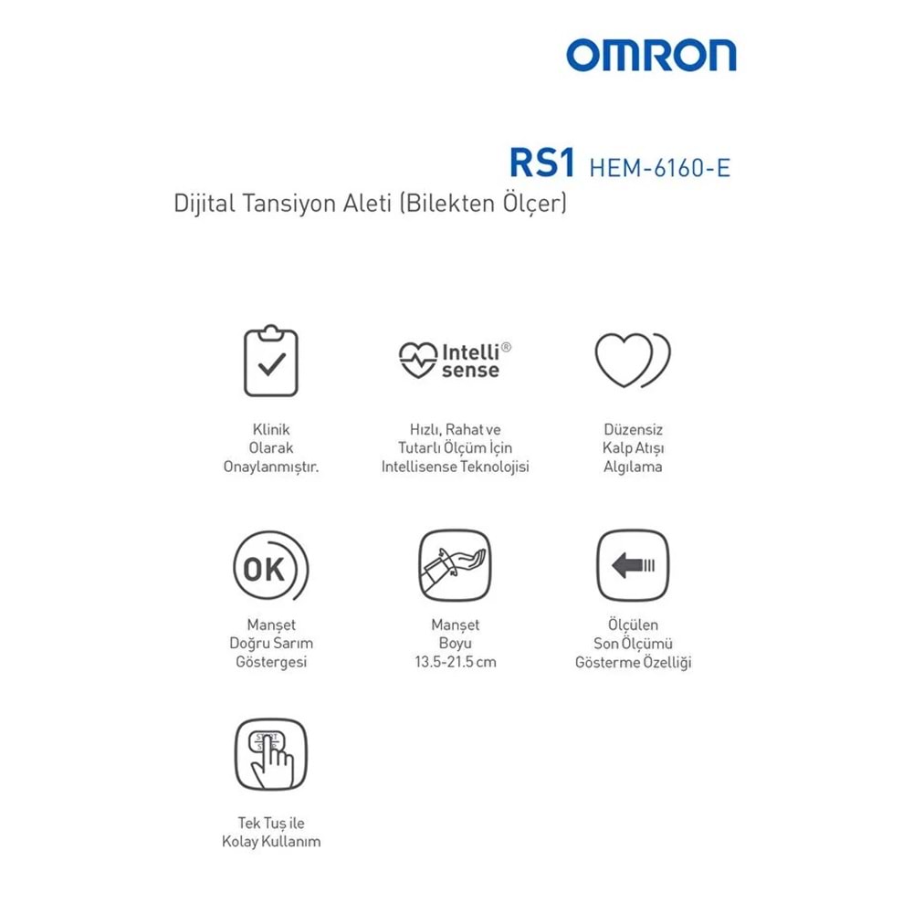 Omron RS1 Bilek Tipi Tansiyon Aleti