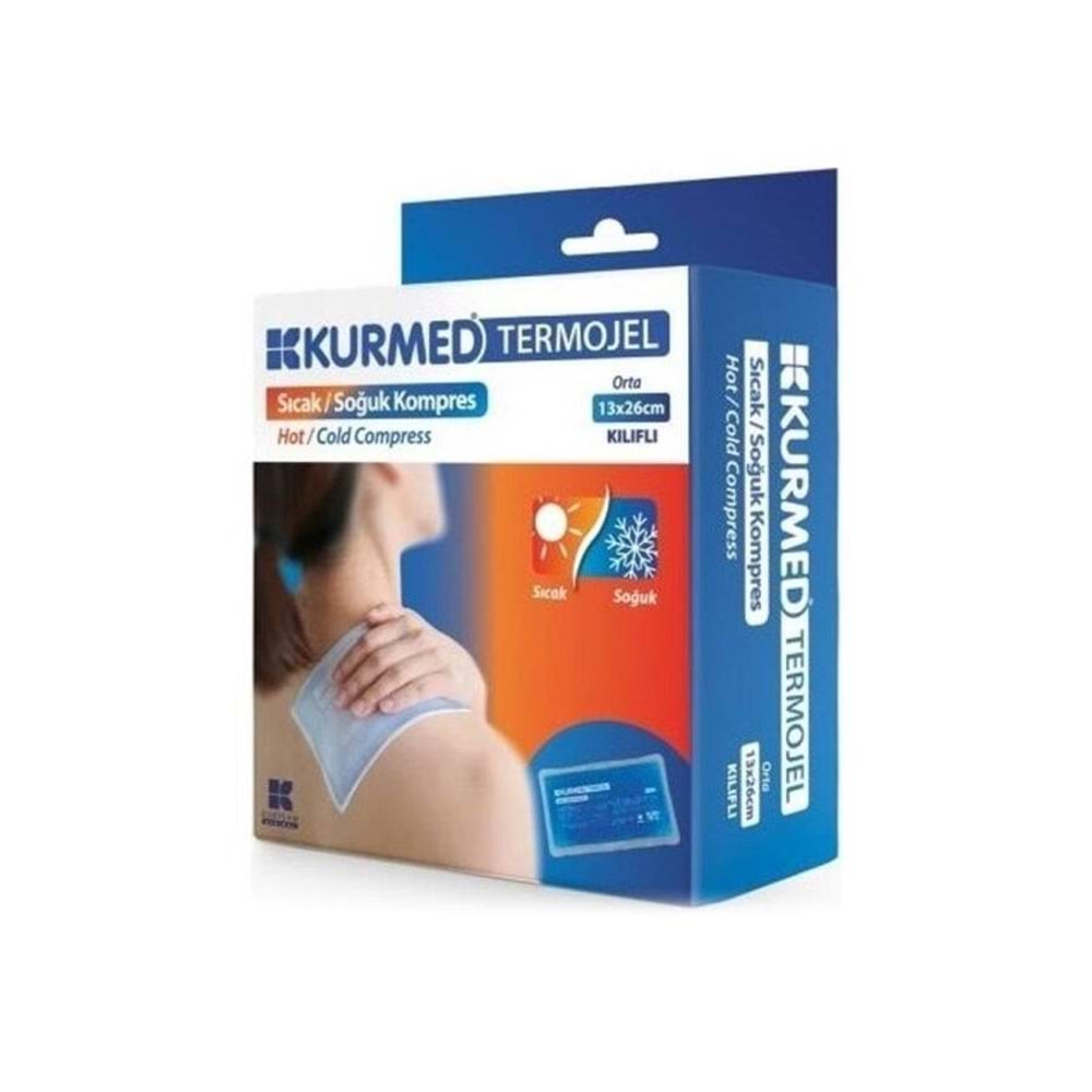 Kurmed Termo Jel Sıcak ve Soğuk Kompres Kılıflı 13x26 cm