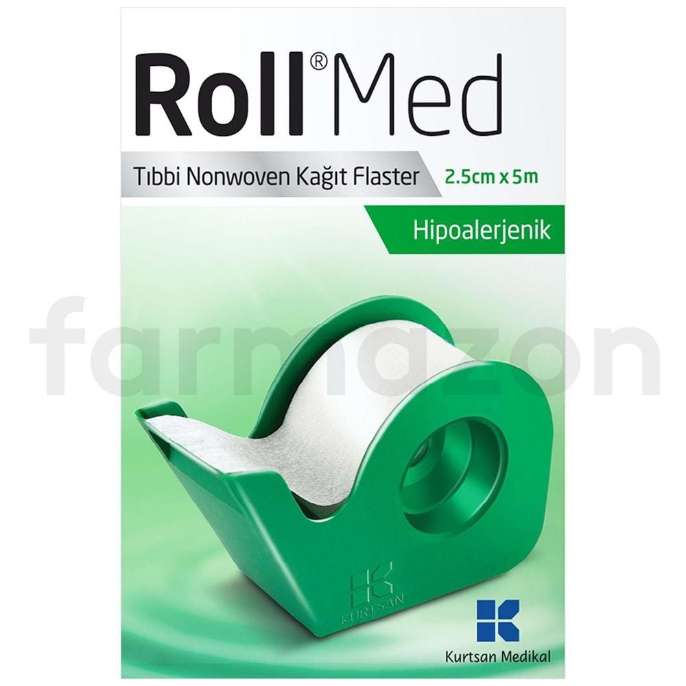 Roll Med Kağıt Flaster Nonwoven 2,5 Cm*5m