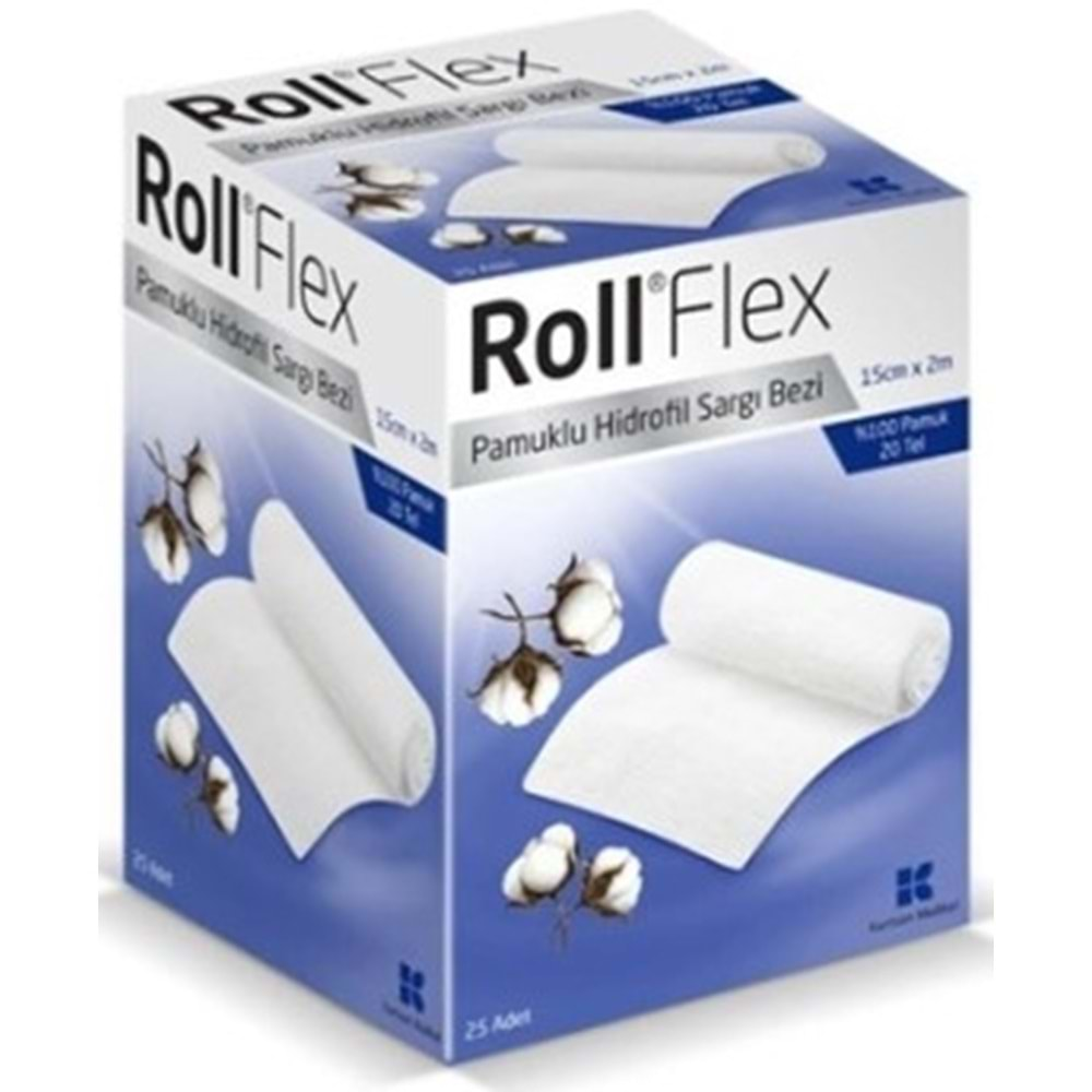 RollFlex Hidrofil Sargı Bezi 15Cm*2m