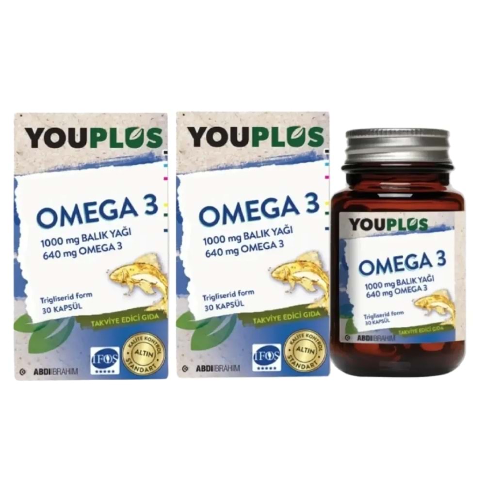 YouPlus Omega-3 Balık Yağı 30+30 Tablet