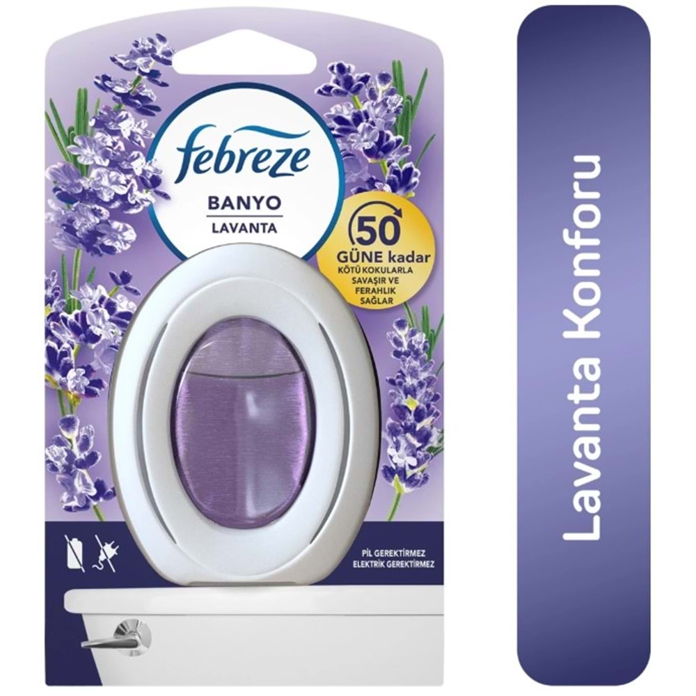 Febreze Banyo Kokusu Lavanta 50 Güne Kadar Etkili