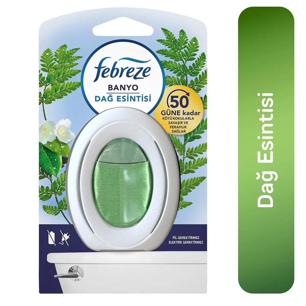 Febreze Banyo Kokusu Dağ Esintisi 50 Güne Kadar Etkili