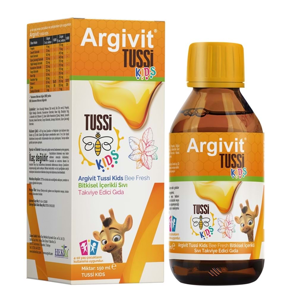 Argivit Tussi Kids Şurup 150ml