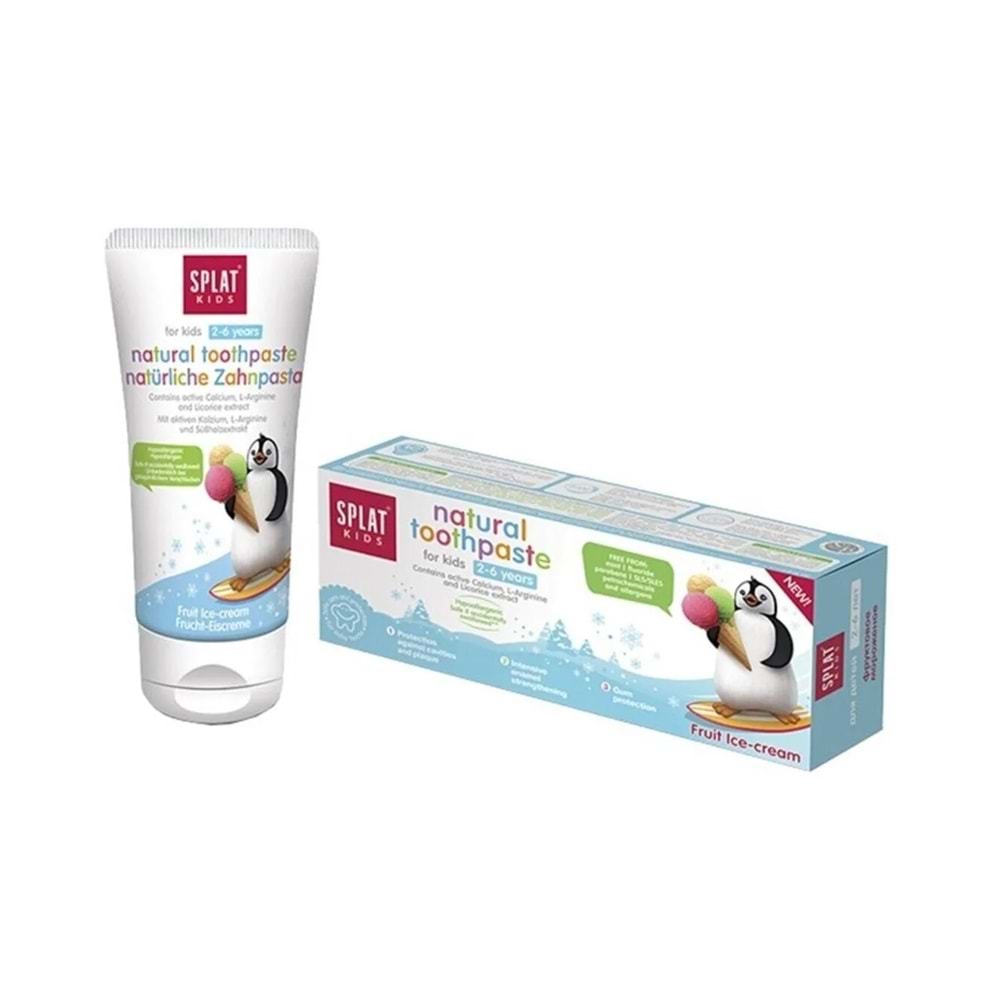 Splat Elma Muz Aromalı 2-6 Yaş Çocuk Diş Macunu 50 mL