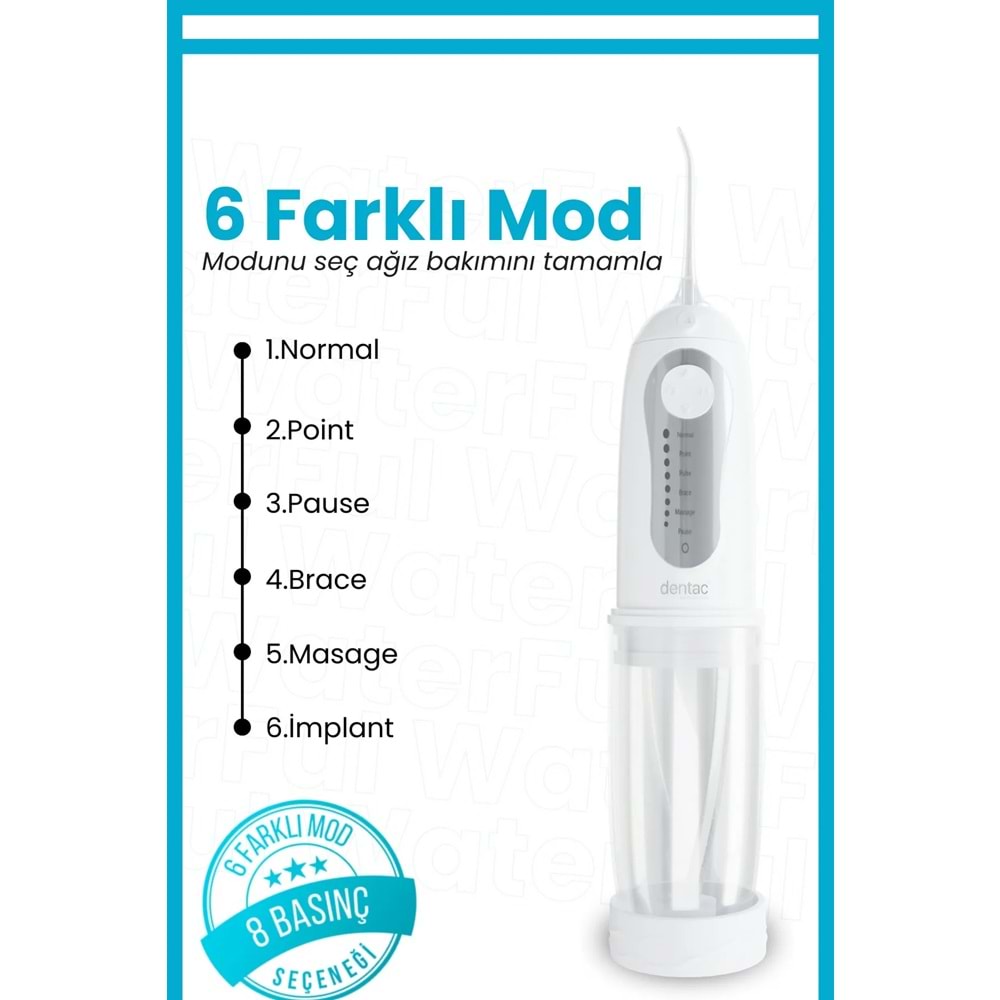 Dentac Waterful Portatif Ağız Temizleme Ve Bakım Duşu