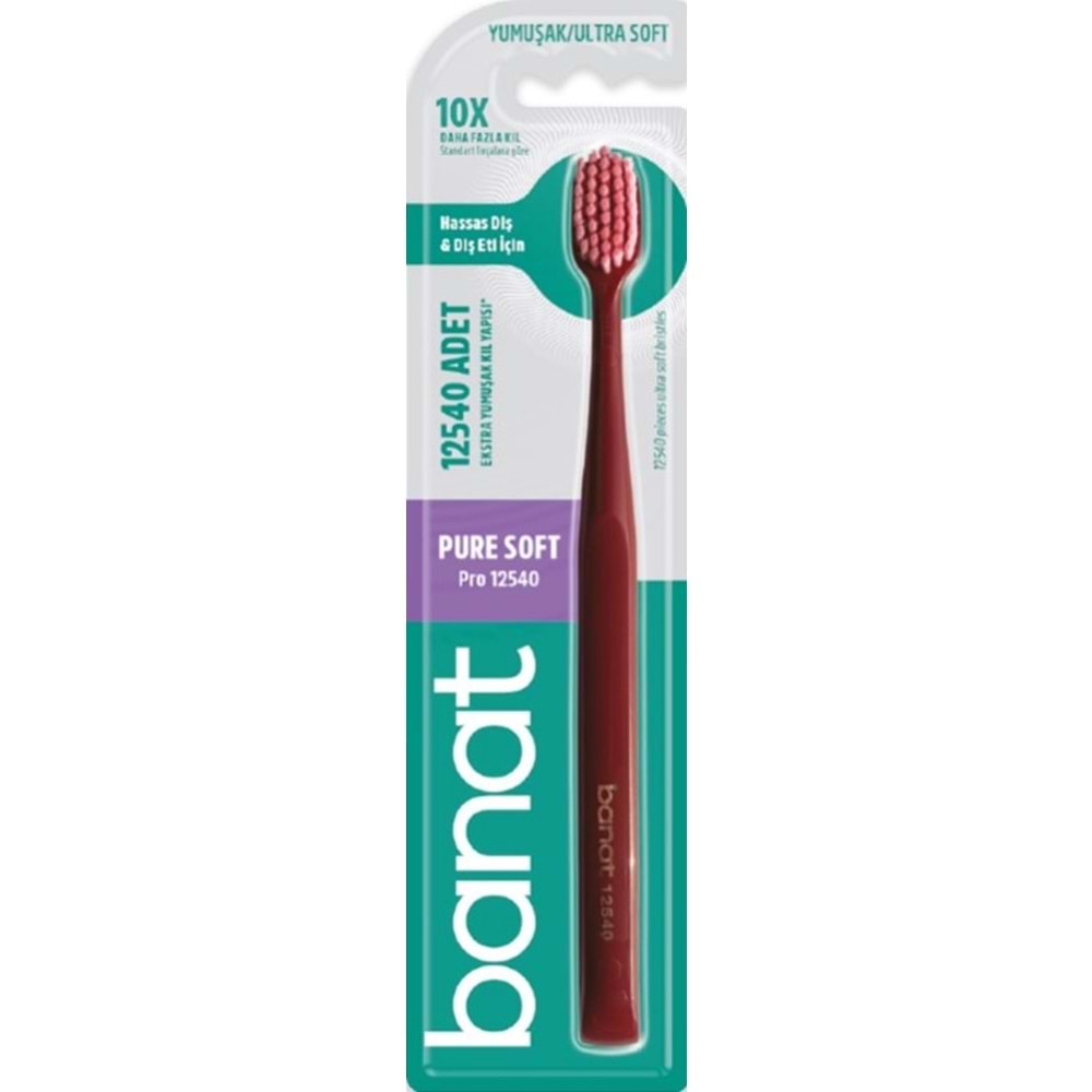 Banat Diş Fırçası Pure Soft 12540 Adet Ekstra Yumuşak Kıllar