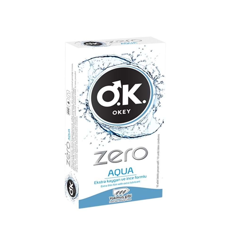 Okey Zero Aqua Prezervatif 10lu
