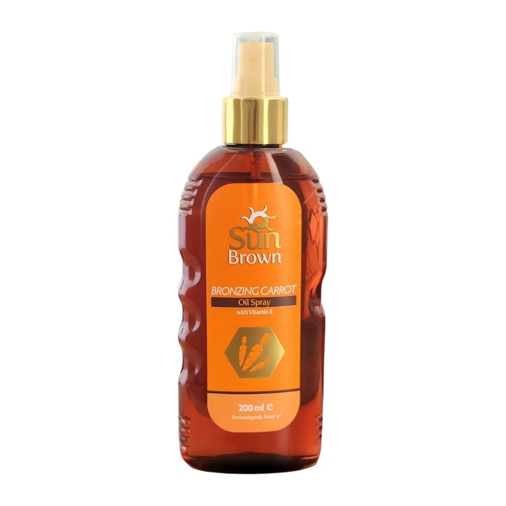 Sun Brown Bronzlaştırıcı Havuç Özlü Güneş Yağı Spreyi 200 mL