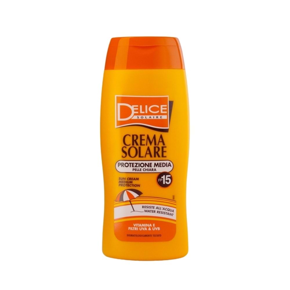 Delice Solaire FP15 Orta Düzey Korumalı Güneş Kremi 250 mL