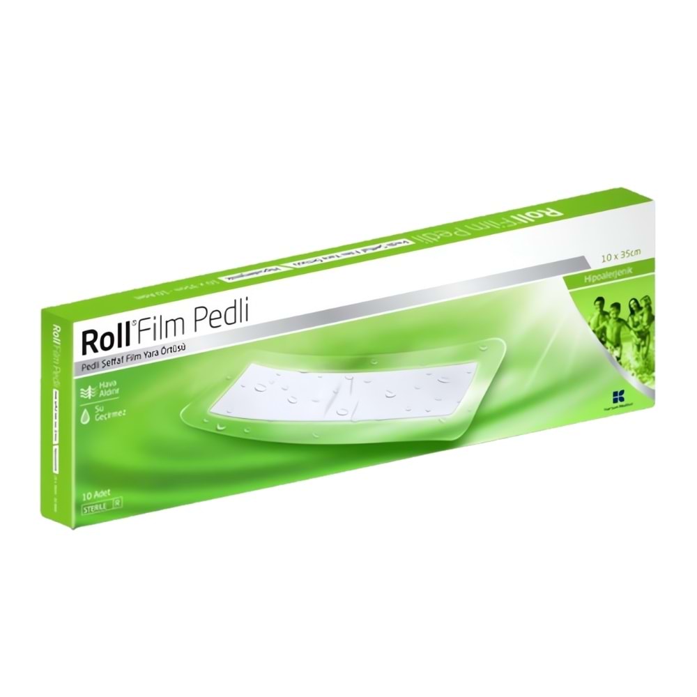 Roll Film Pedli Şeffaf Yara Örtüsü 10x35 cm - Tekli