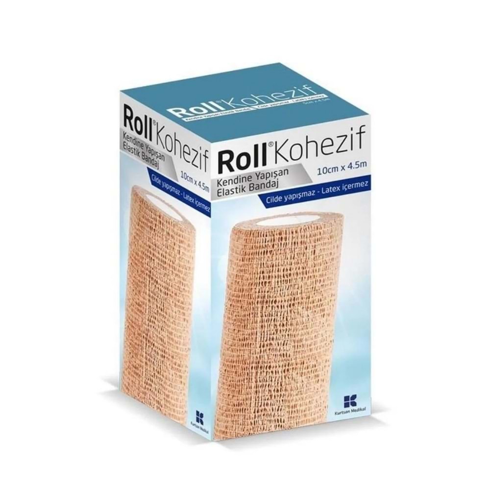 Roll Kohezif Kendine Yapışan Elastik Bandaj 10 cm x 4,5 m