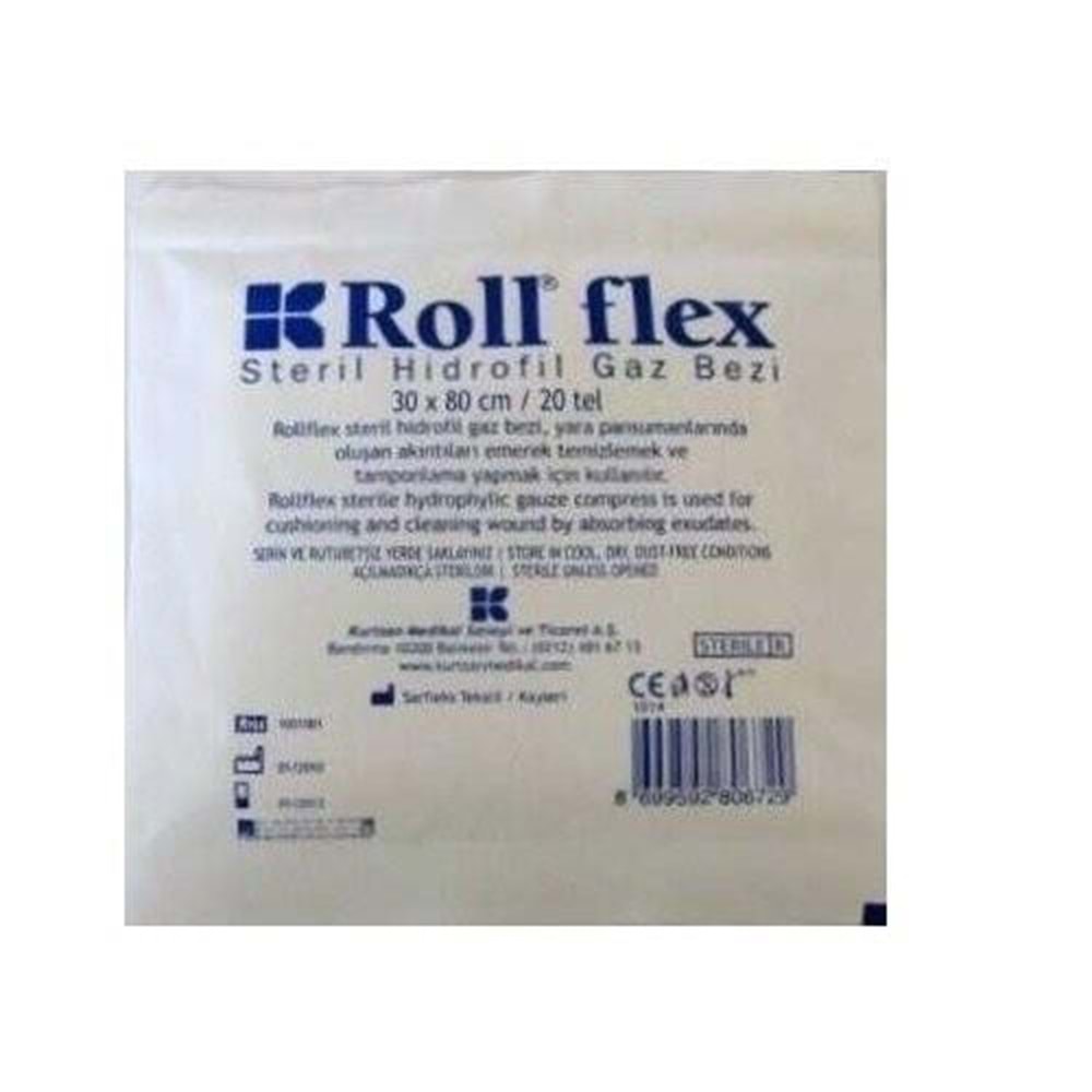 Roll Flex Hidrofil Gaz Bezi 30x80cm