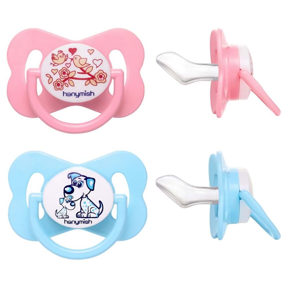 Hanymish Happy Silikon Damaklı Emzik No:2 (104)