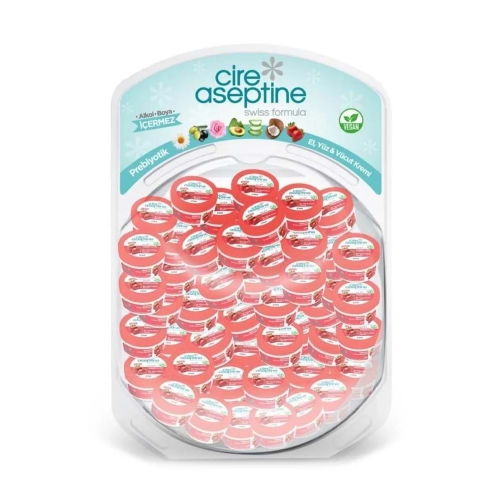 Cire Aseptine Soft Krem Çilek 30 mL - Fanus 50'li