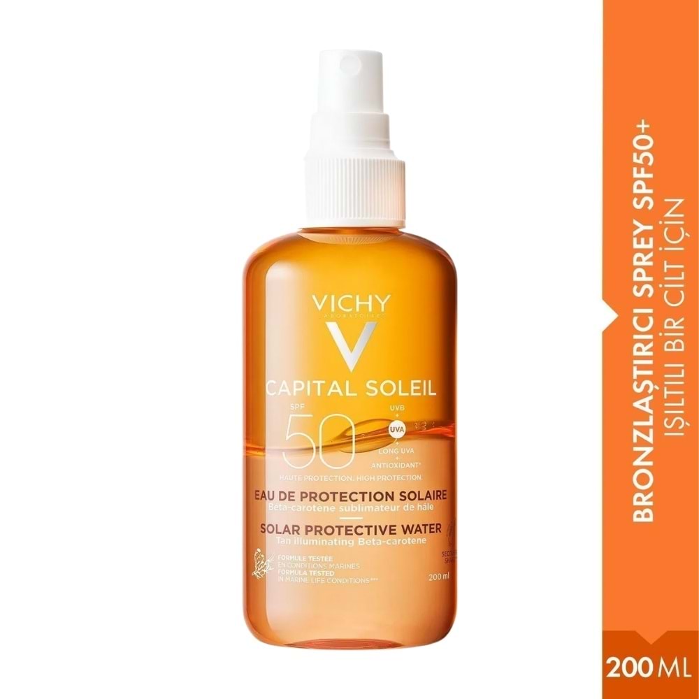 Vichy Capital Soleil Solar Protective Water SPF50+ Sprey 200Ml