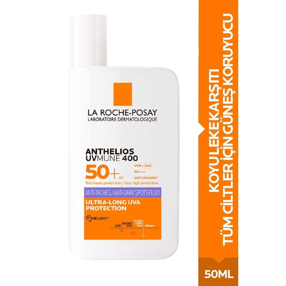 La Roche Posay Anthelios UVMune 400 Anti-Dark Spots Fluid SPF50+ Yüz Güneş Kremi 50 mL