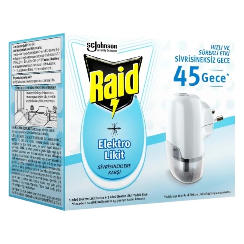 Raid Elektro Likit + Yedek Şişe