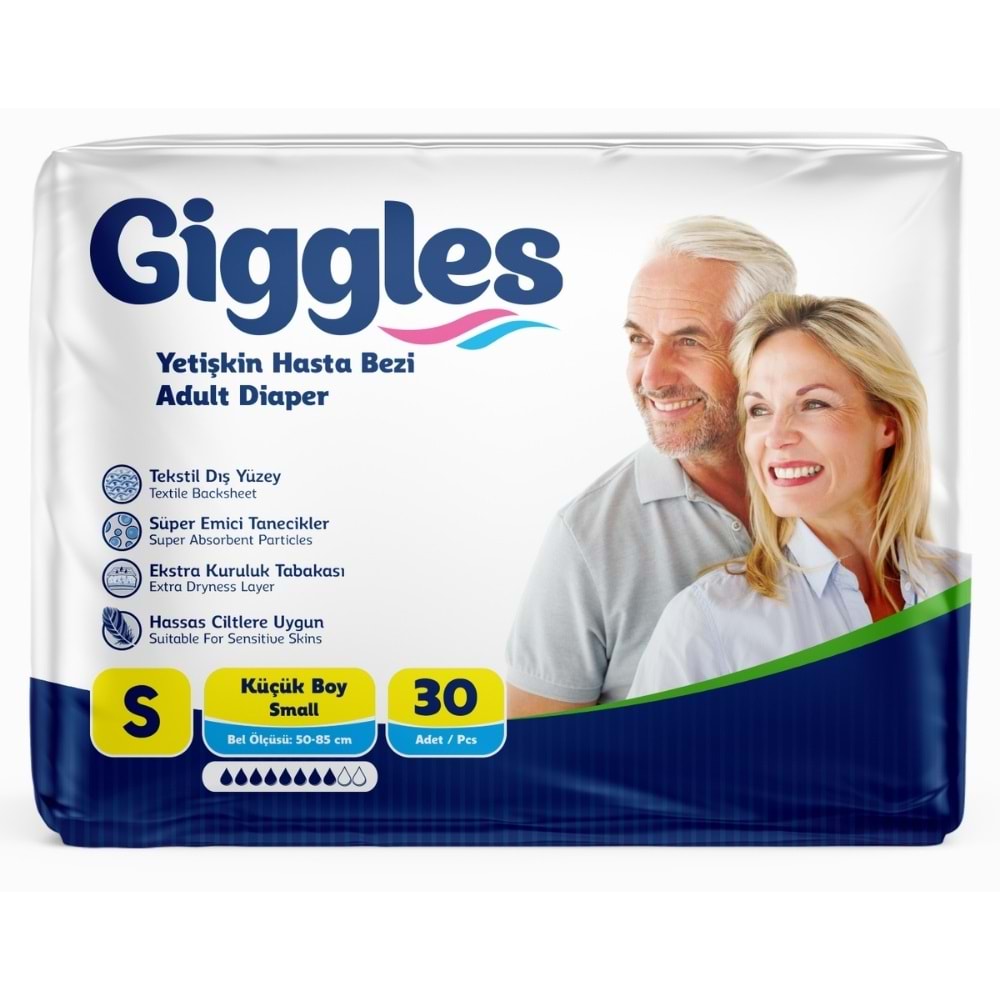 Giggles Bel Bantlı Hasta Altı Bezi 30Lu Small