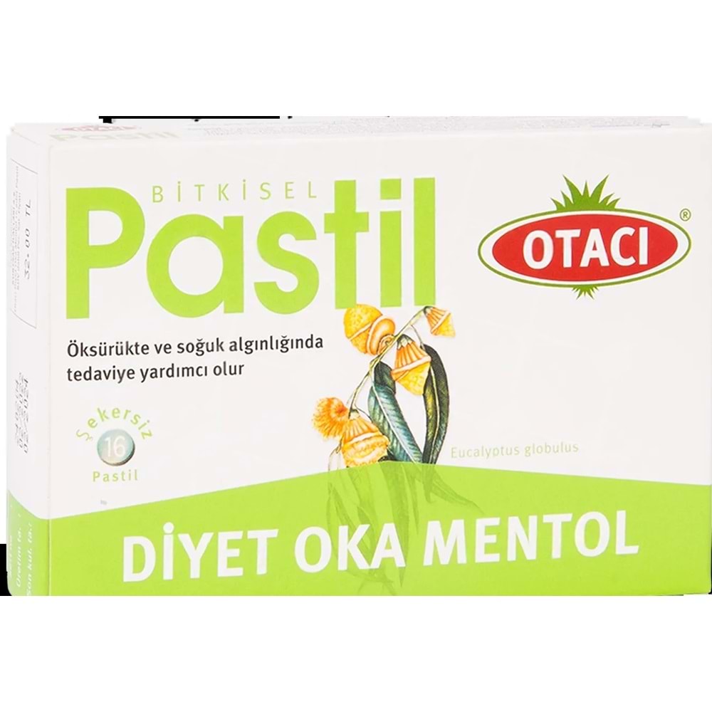 Otacı Diyet Oka Mentol Pastil 16lı