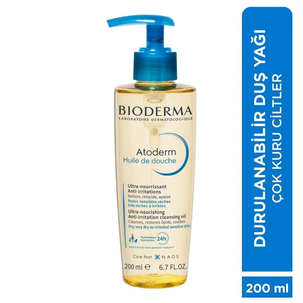 Bioderma Atoderm Shower Oil Nemlendirici Duş Yağı 200 mL