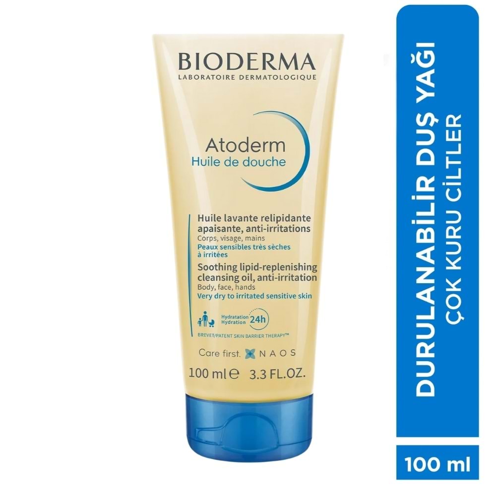 Bioderma Atoderm Shower Oil Nemlendirici Duş Yağı 100 mL