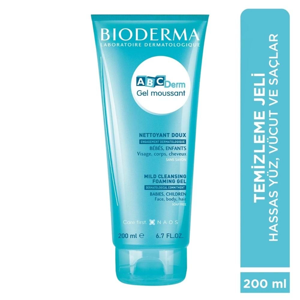 Bioderma ABCDerm Foaming Cleanser Tuzsuz Temizleme Jeli 200 mL
