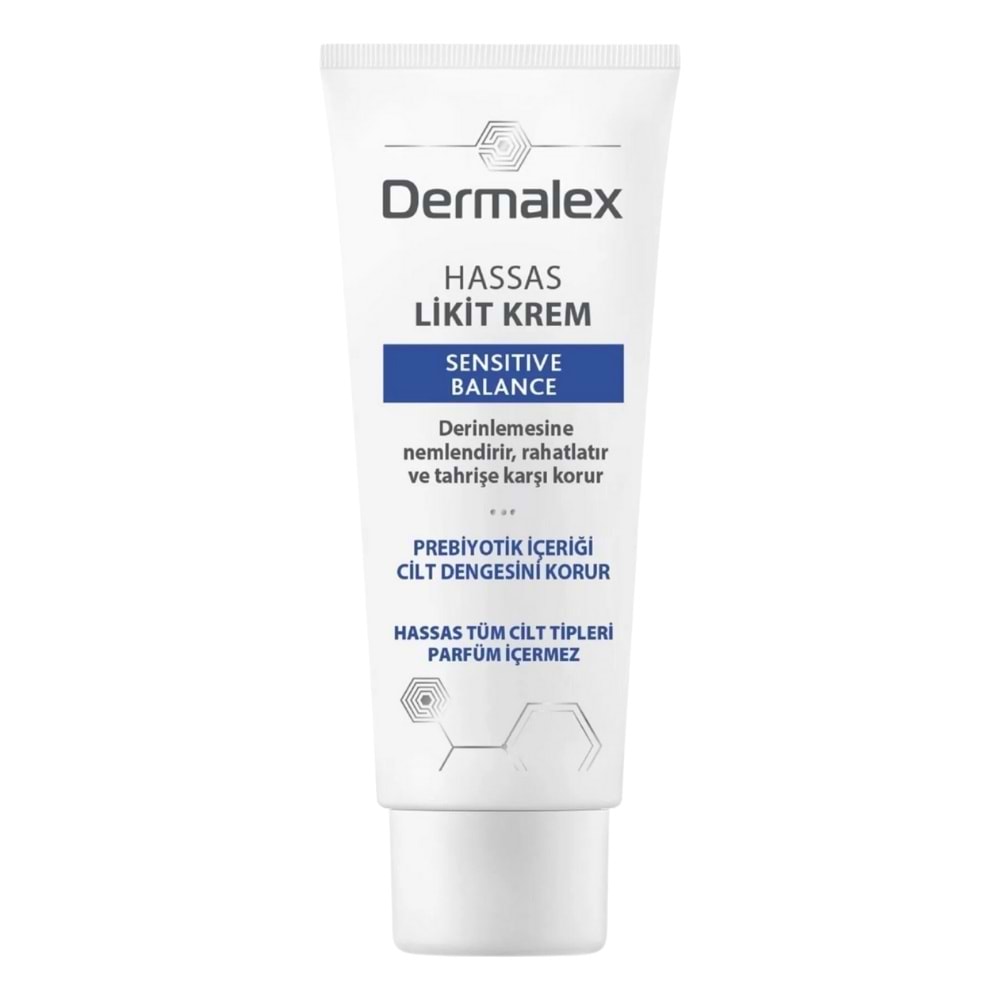 Dermalex Sensitive Nemlendirici Rahatlatıcı Prebiyotik İçerikli Likit Yüz Kremi 50 mL