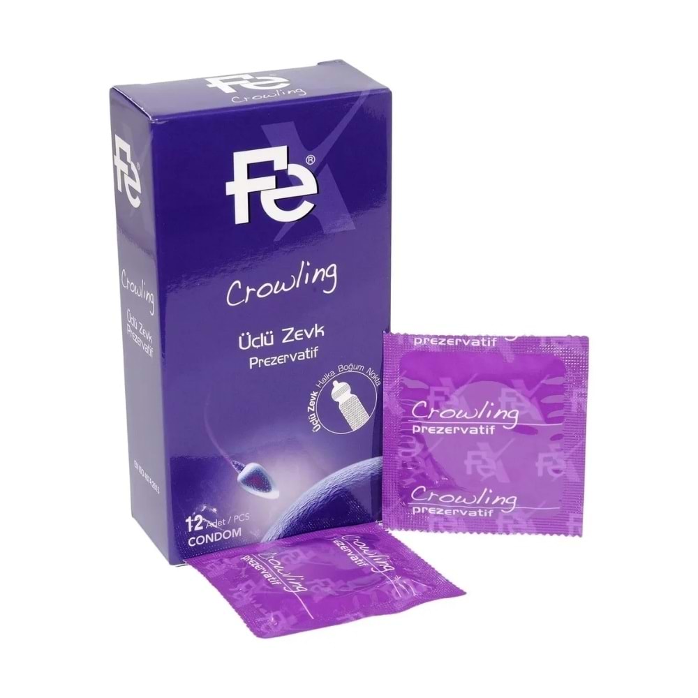 Fe Prezervatif Crowling Üçlü Zevk 12li