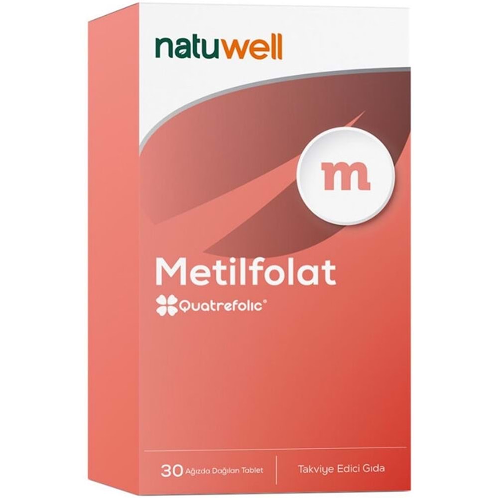 Natuwell Metilfolat Takviye Edici Gıda 30 Tablet
