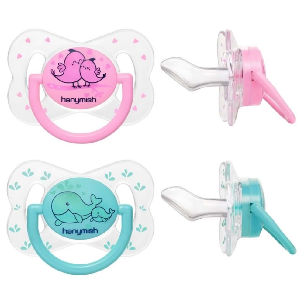 Hanymish Şeffaf Kelebek Silikon Damaklı Emzik No:3 (111)