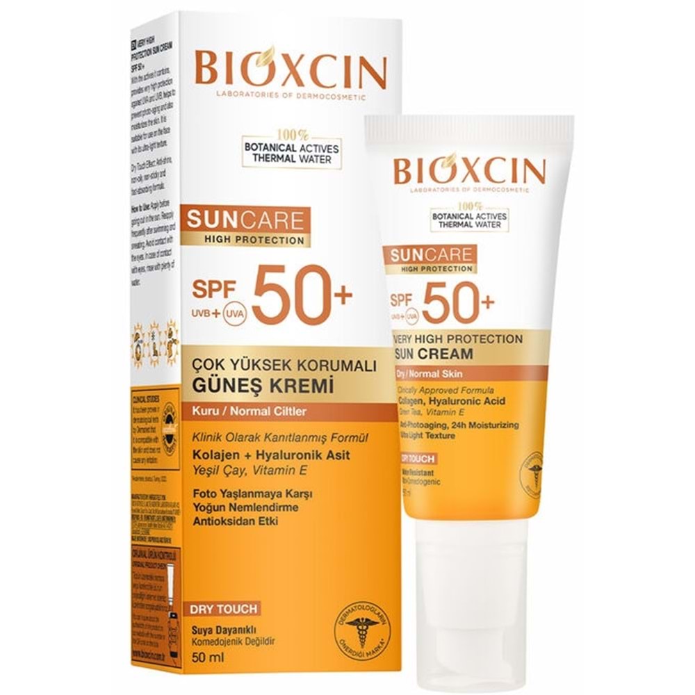 Bioxcin Sun Care SPF50+ Kuru Ciltler İçin Güneş Kremi 50Ml