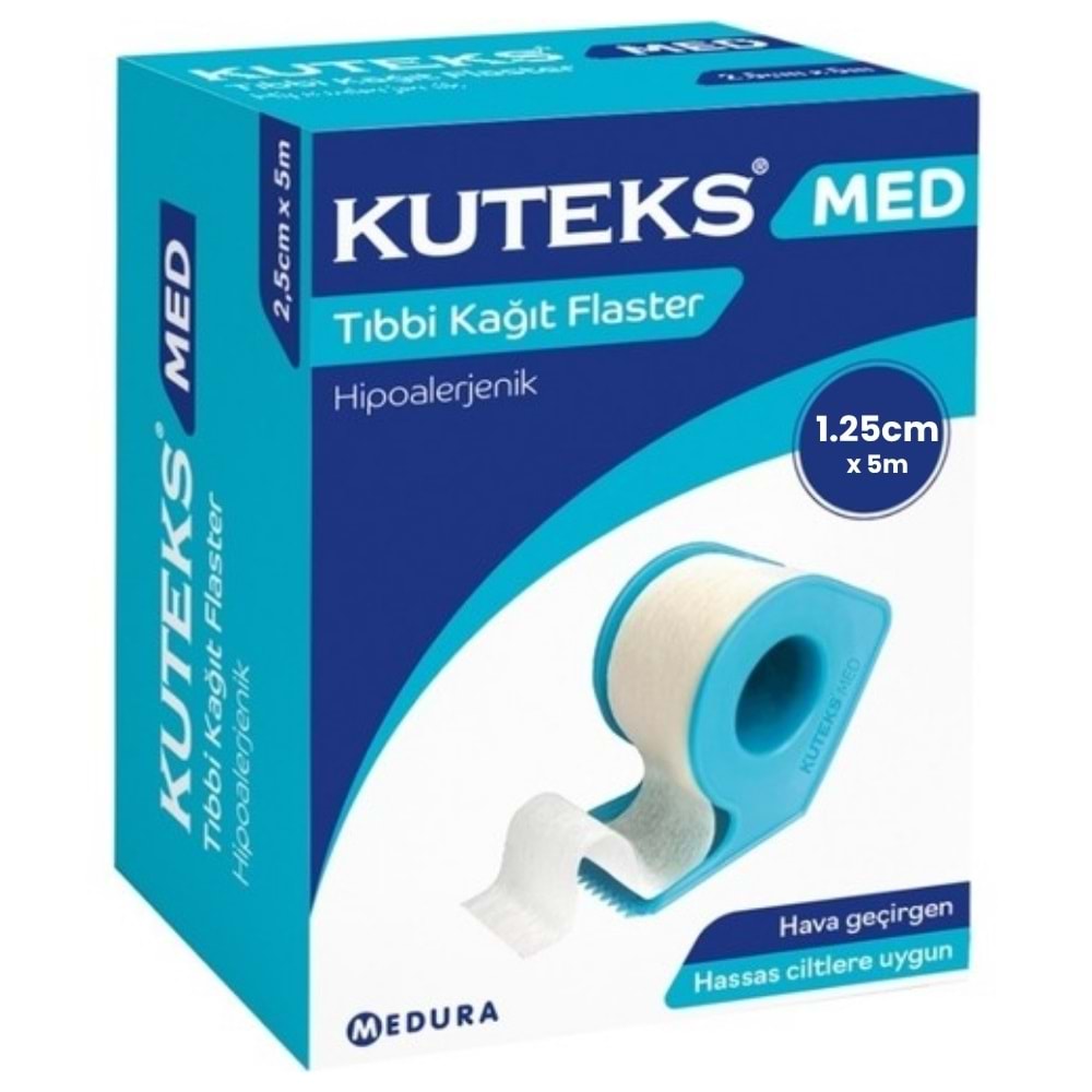 Kuteks Med Kağıt Flaster 1,25 cm x 5m