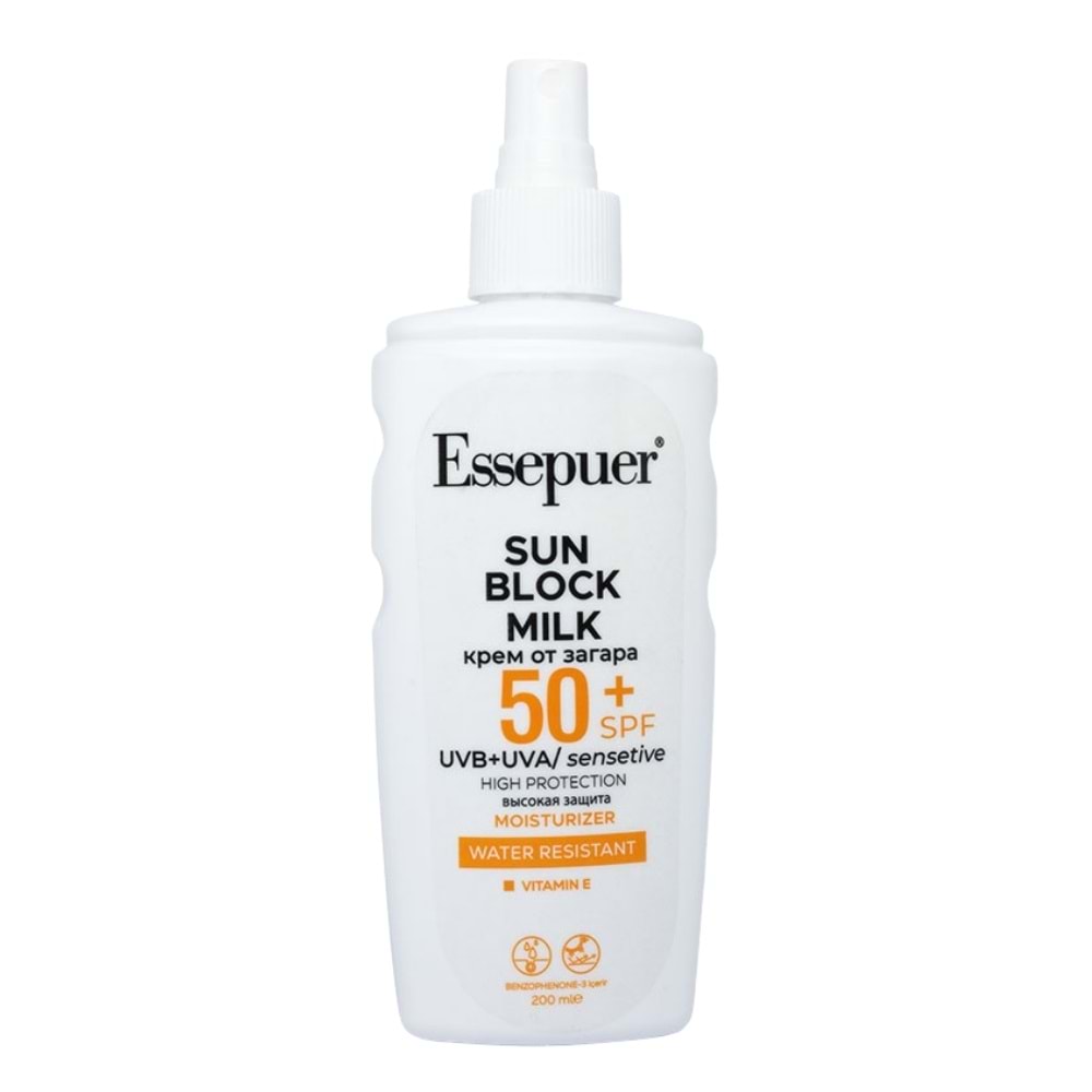 Essepuer SPF50+ Suya Dayanıklı Süt Güneş Kremi 200 mL