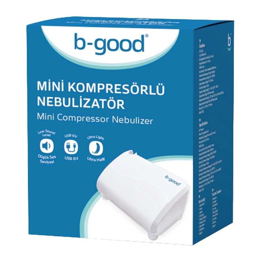 B-Good Mini Kompresörlü Nebulizatör