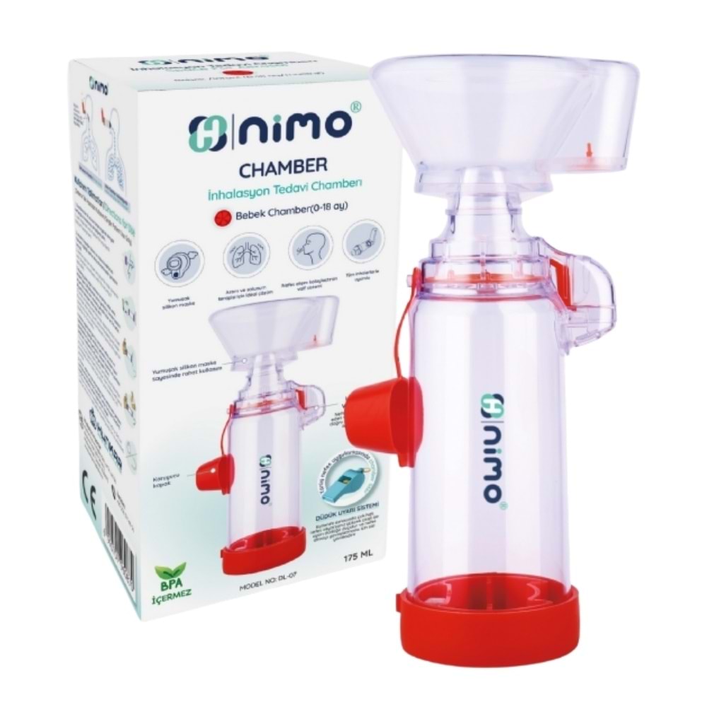 Nimo Bebek İnhalasyon Tedavi Chamberi Kırmızı (0-18 Ay)