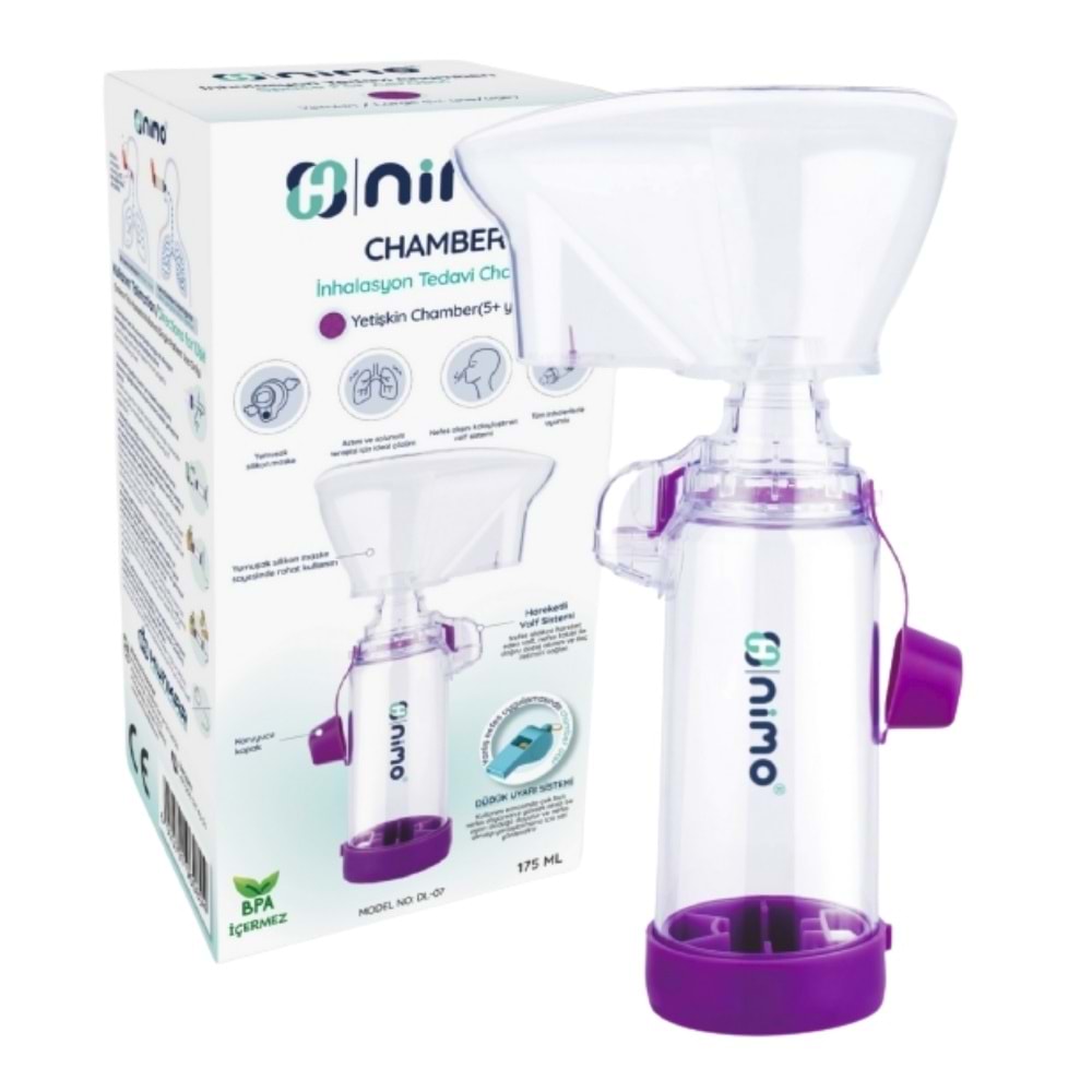 Nimo Yetişkin İnhalasyon Tedavi Chamberi Mor (5+ Yaş)