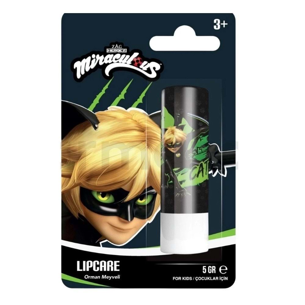 Miraculous Kara Kedi Lip Balm Çocuk Orman Meyveli 5g