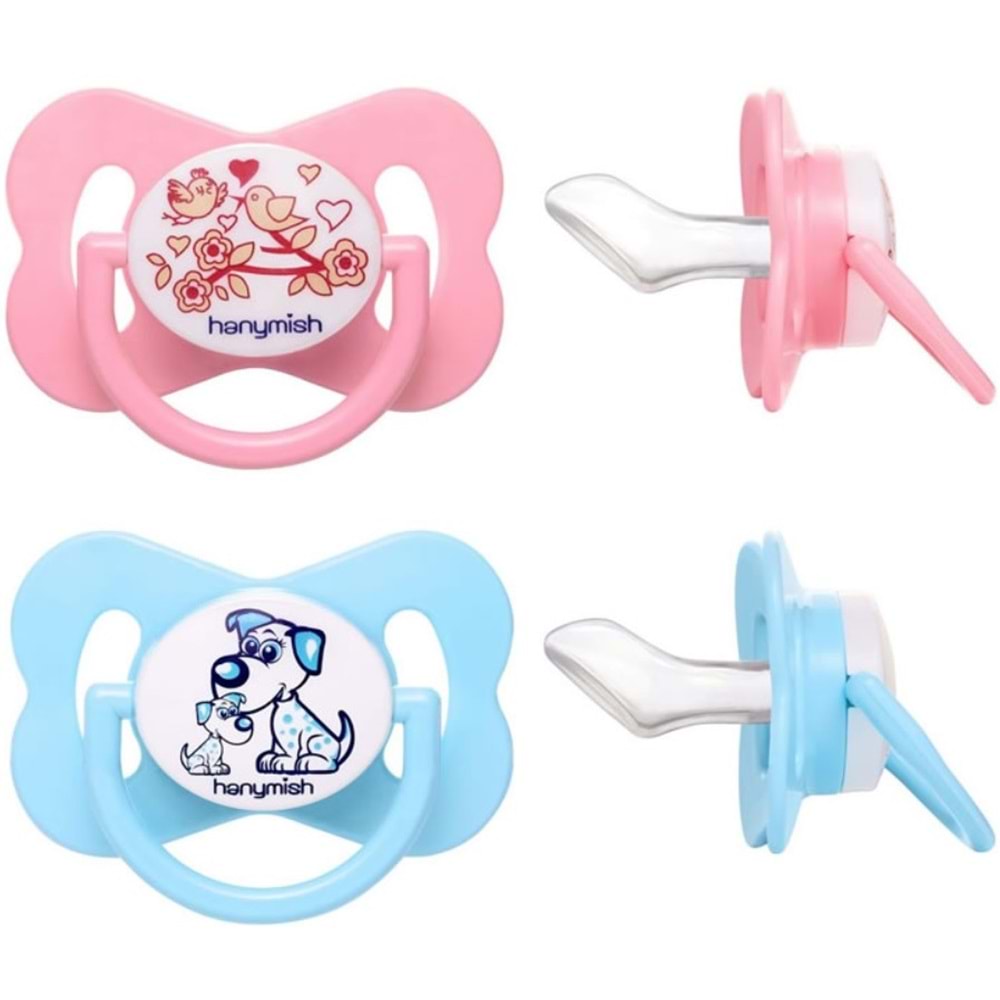 Hanymish Happy Silikon Damaklı Emzik No:3 (105)