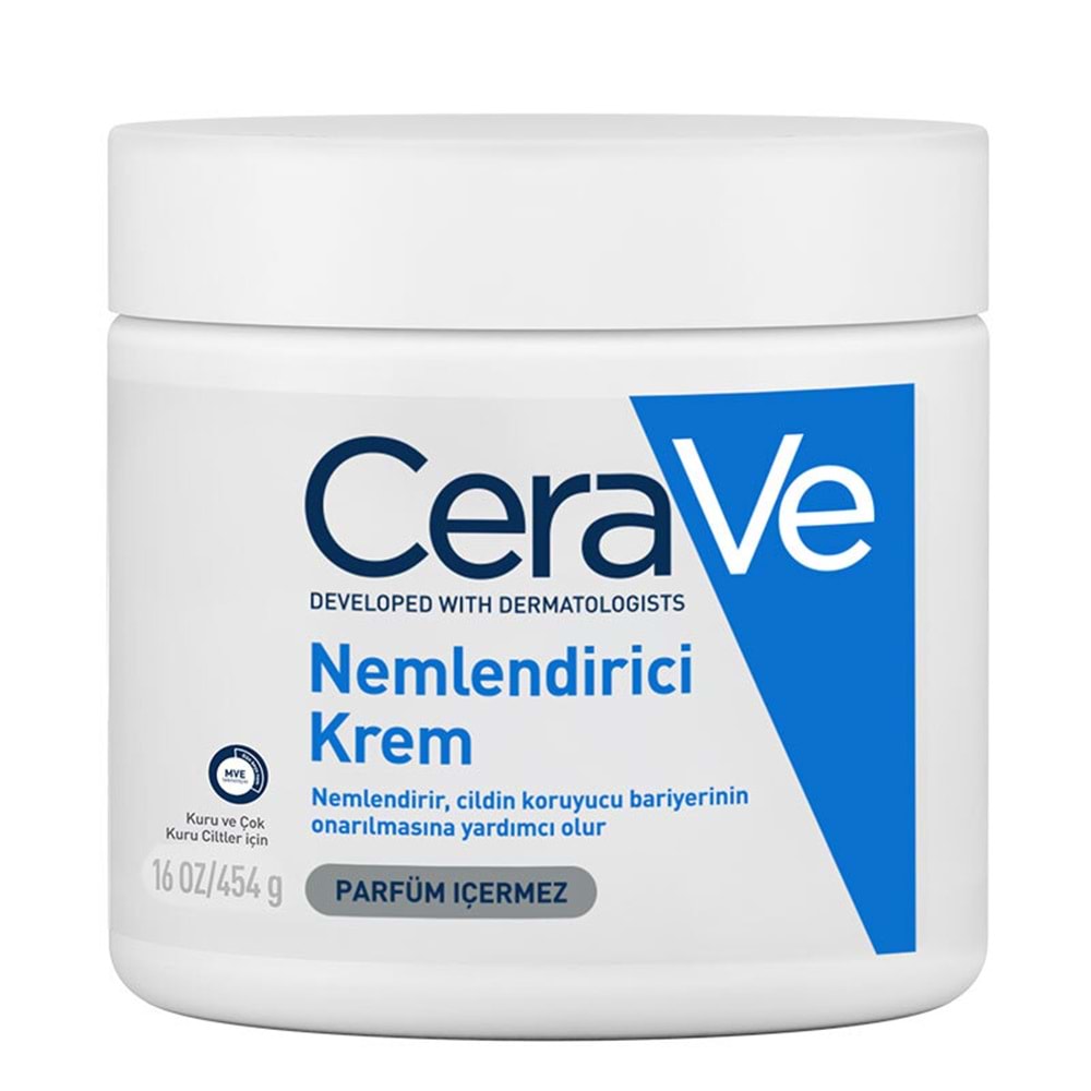 CeraVe Kuru Ciltler için Nemlendirici Yüz ve Vücut Kremi 454 Gr