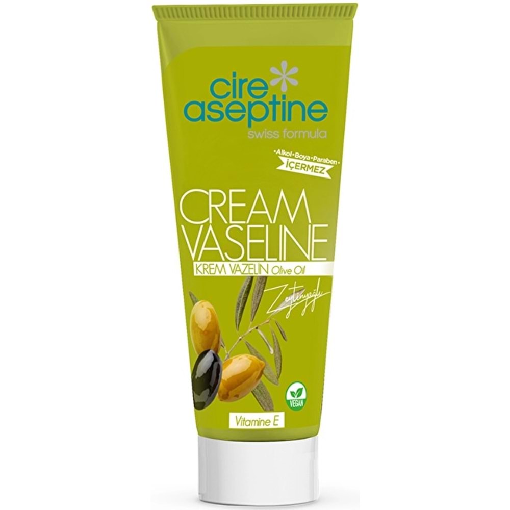 Cire Aseptine Krem Vazelin 75 Ml Zeytinyağlı