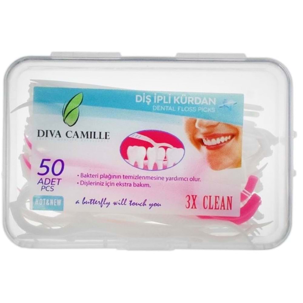 Diva Camille Kürdanlı Diş İpi 50Li