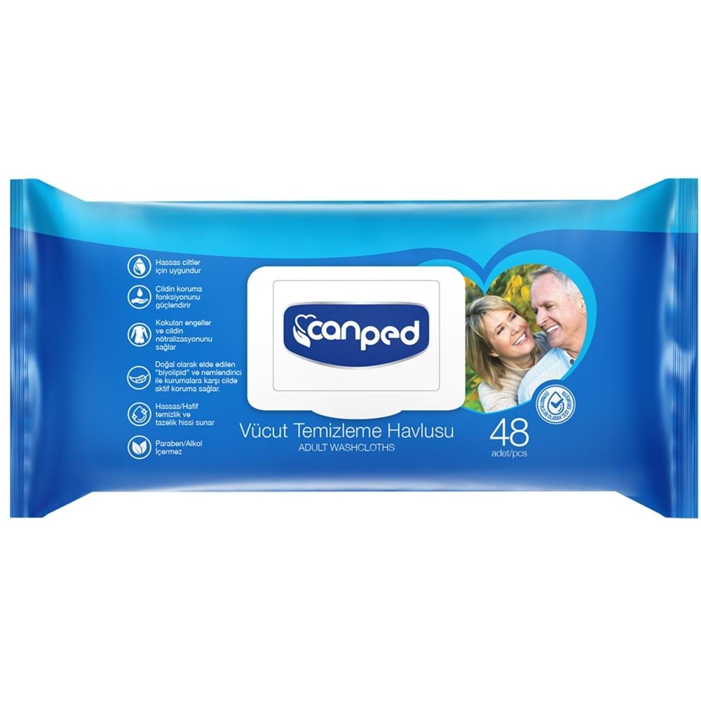 Canped Vücut Temizleme Havlusu 48Li