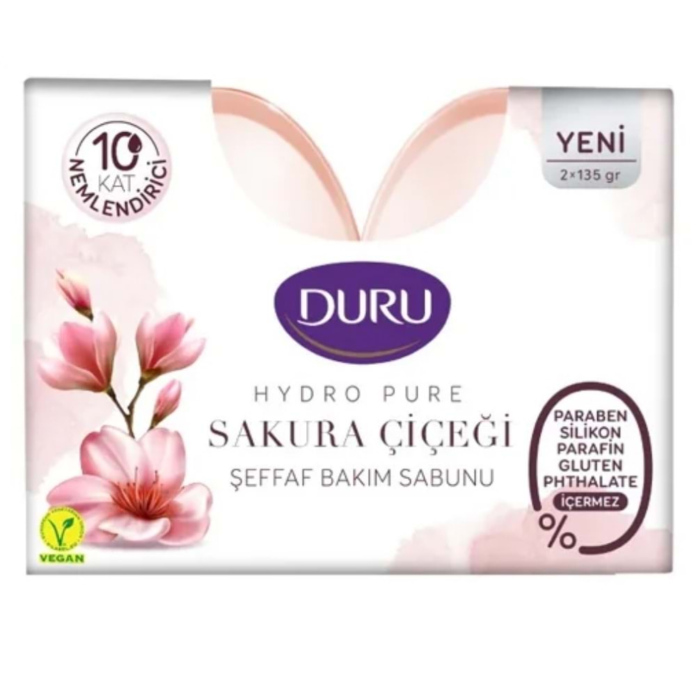Duru Hydro Pure Sakura Çiçeği Şeffaf Cilt Bakım Sabunu 2Li