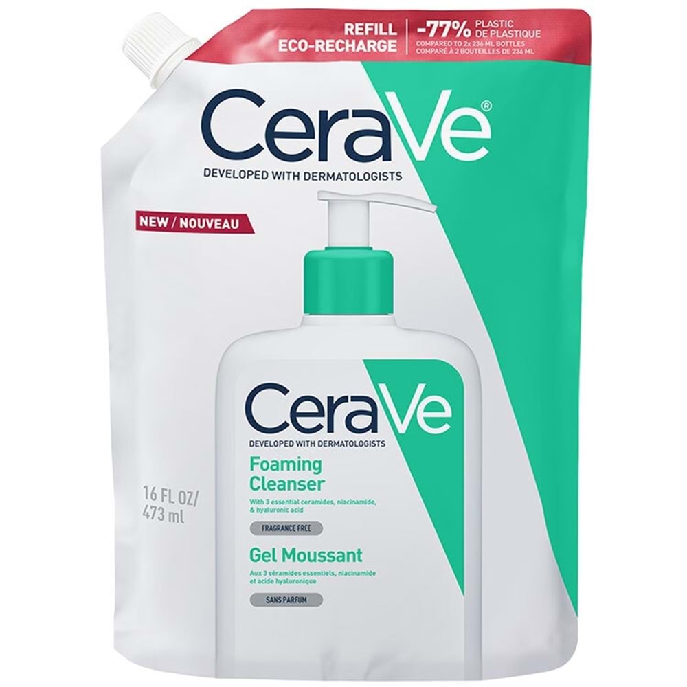 CeraVe Köpüren Temizleyici Yedek 473 mL