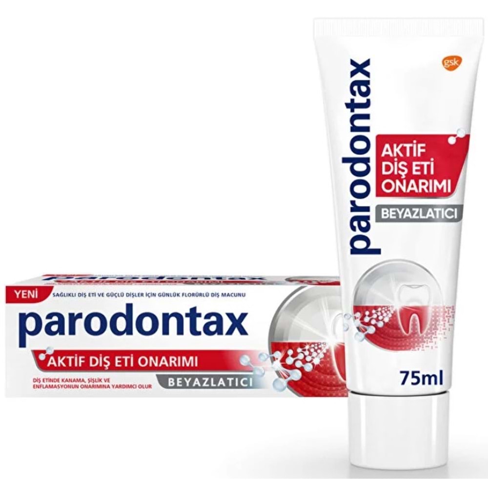 Parodontax Aktif Diş Eti Onarımı Beyazlatıcı 75Ml