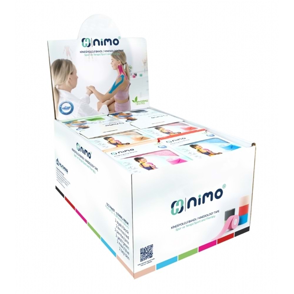 Nimo Kinesiyoloji Bandı (Ağrı Bandı) 12Li Set